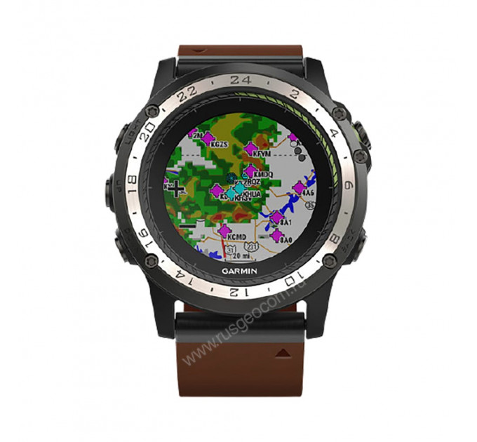 Часы Garmin D2 Charlie с кожаным ремешком, 98685, от производителя Garmin