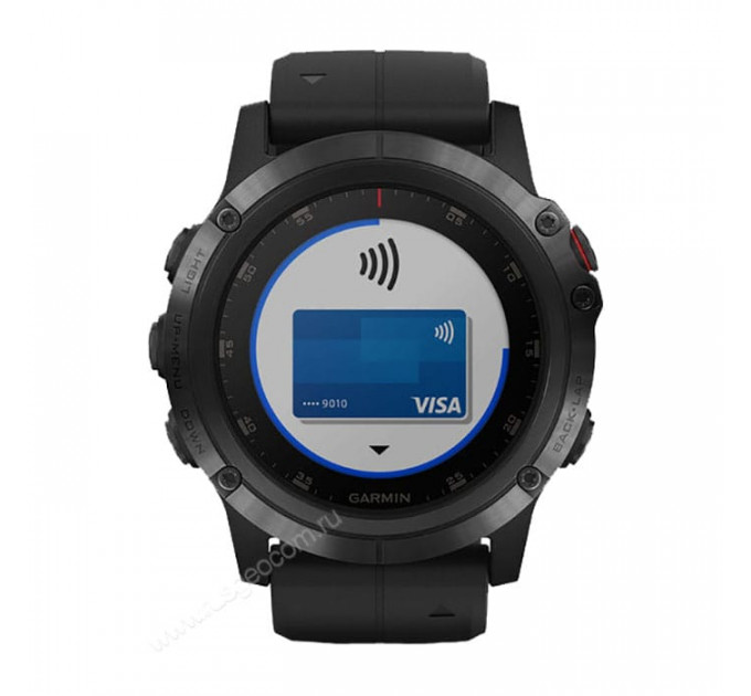 Часы Garmin Fenix 5X Plus Sapphire черный с черным ремешком Россия, 100125, от производителя Garmin