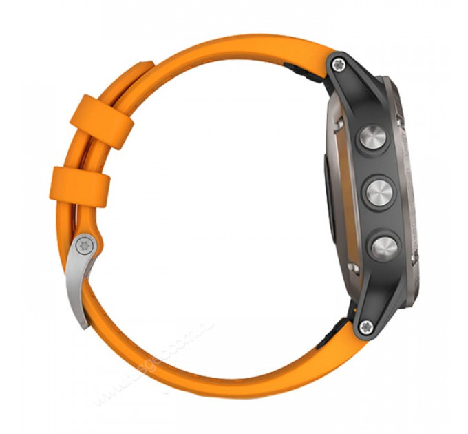 Часы Garmin Fenix 5 Plus Sapphire титановый с оранжевым ремешком Россия, 100124, от производителя Garmin