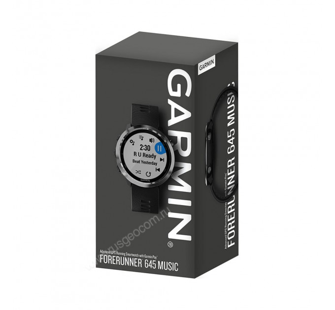 Часы Garmin Forerunner 645 Music с черным ремешком, 85071, от производителя Garmin