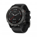 Часы Garmin Fenix 6 Sapphire серые с черным ремешком, 95318, от производителя Garmin