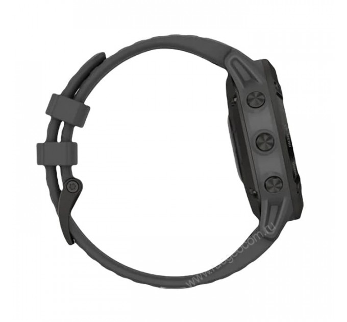 Часы Garmin Fenix 6 Pro Solar черные с серым ремешком, 100112, от производителя Garmin