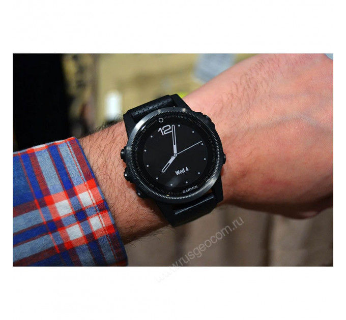 Часы Garmin Fenix 5S Sapphire черные с черным ремешком, 81378, от производителя Garmin