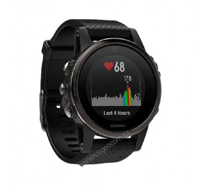 Часы Garmin Fenix 5S Sapphire черные с черным ремешком, 81378, от производителя Garmin