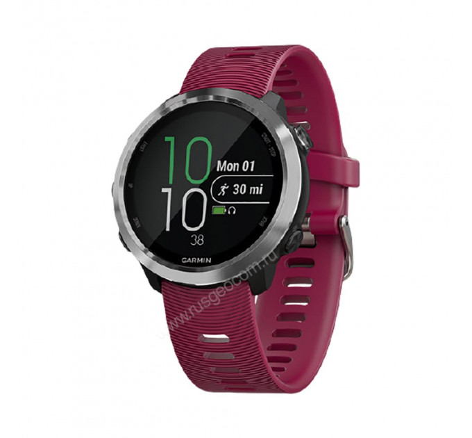 Часы Garmin Forerunner 645 Music с вишневым ремешком, 85073, от производителя Garmin